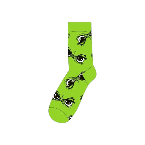 Socken Festtags-Muffel mit Spruch Muffel Top Ten Muffelaugen grüner Rand 36-41