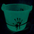 Blutiger Eimer "Glow in the Dark" Halloween Funny Fashion