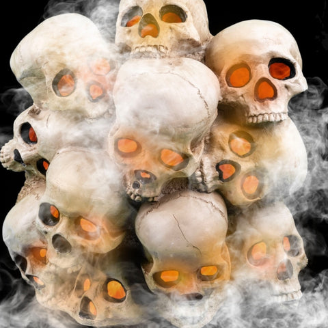 Totenkopf-Turm inkl. Nebelmaschinenzubehör Halloween Funny Fashion