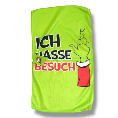 Gästehandtuch "Festtagsmuffel" 30x50 cm Muffel Top Ten Mittelfinger