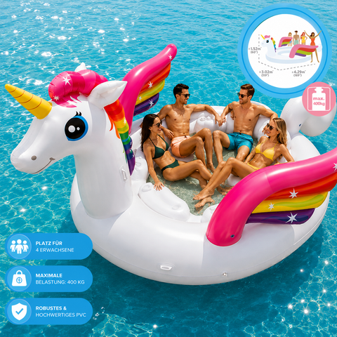 Intex Einhorn Partyinsel 302x429x152 cm