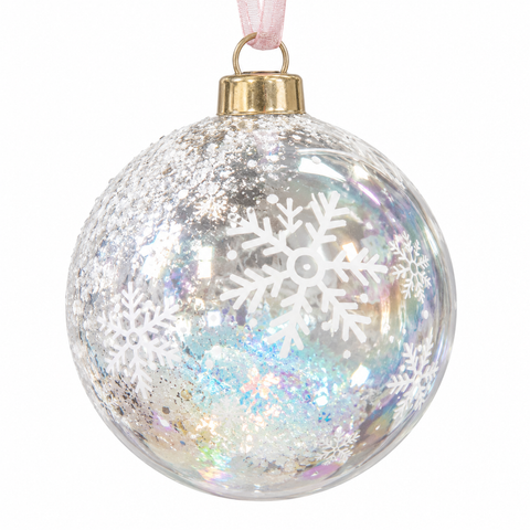 Kugel Glas transparent 8cm