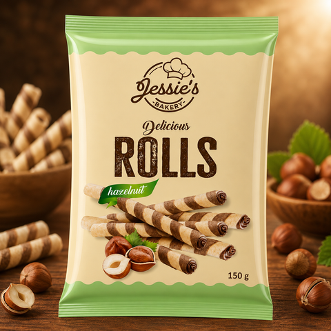 Jessie's Bakery Delicious Rolls Haselnuss 150g