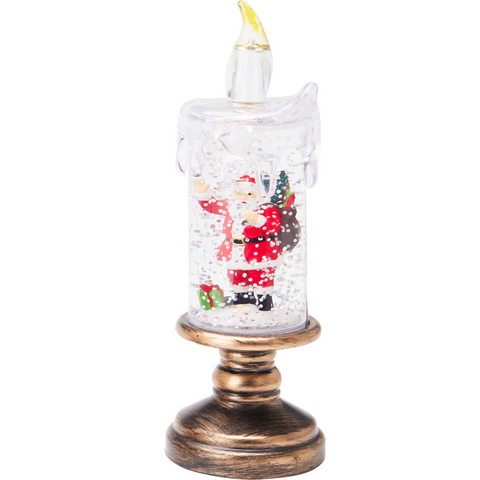 LED Kerze Weihnachtsmotiv 5.5x15.5 cm