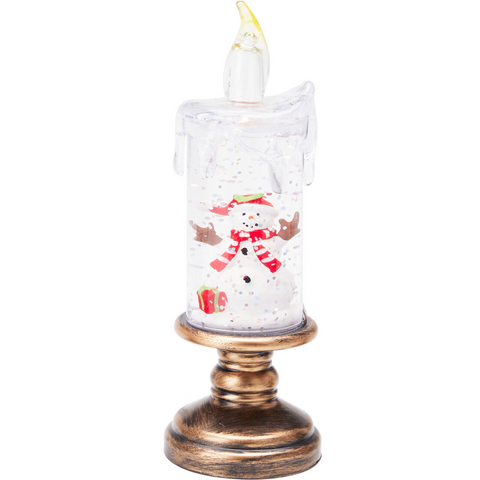 LED Kerze Weihnachtsmotiv 5.5x15.5 cm