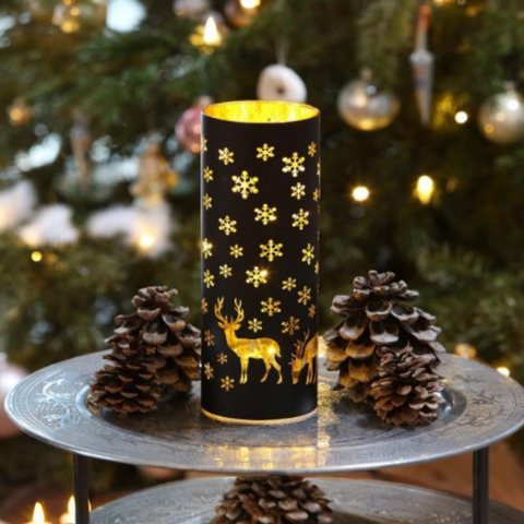 LED-Dekolicht PICO 9x25cm schwarz-gold