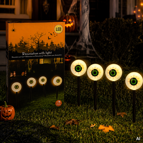 LED-Gartenstecker 4er Set