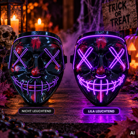 LED-Maske Grin Phantom 3 Farben
