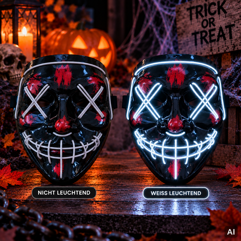LED-Maske Grin Phantom 3 Farben