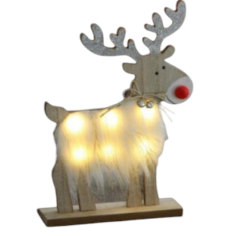 LED Dekoelch LENA 22x30x5cm weiß