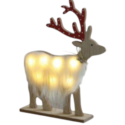 LED Dekoelch LENA 22x30x5cm weiß