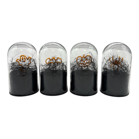 LED Glasglocke Halloween 7x7x12 cm