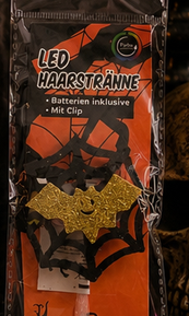 LED Haarsträhne "Halloween" 27cm 5 Designs