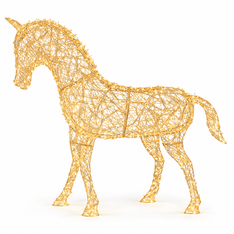 LED Deko Pferd XXL 220 cm 2400 LED