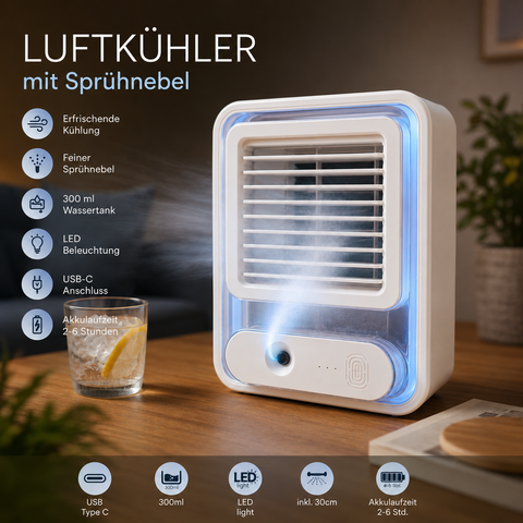Luftkühler mit Sprühnebel
