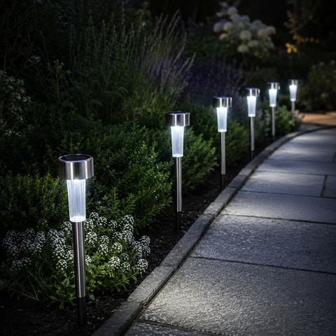Lumineo Solarstick 28cm Kaltweiß – Lifestyle Home & Garden