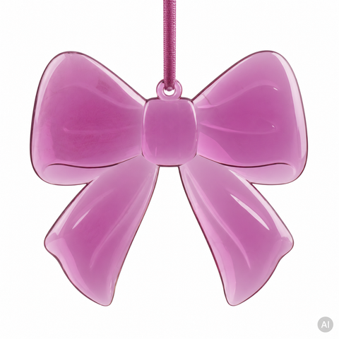 Schleife bruchfest violett 9x0.5x8.3cm