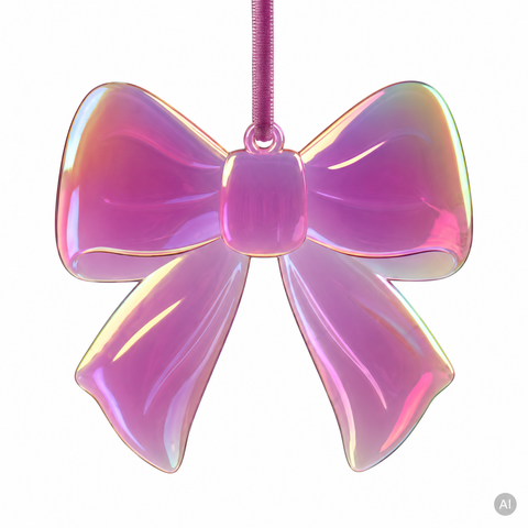 Schleife bruchfest violett 9x0.5x8.3cm
