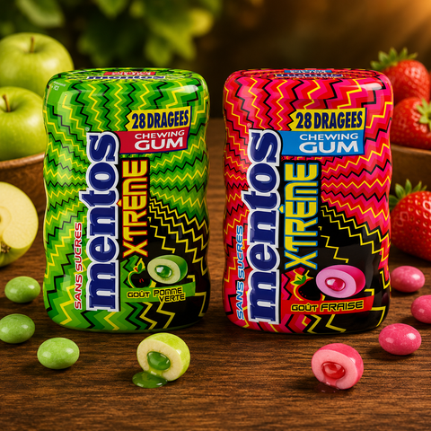 Mentos Xtreme Chewing Gum zuckerfrei 56g