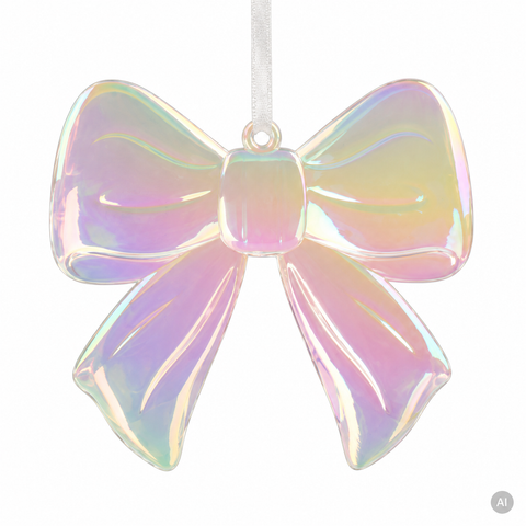 Schleife bruchfest transparent 9x0.5x9cm