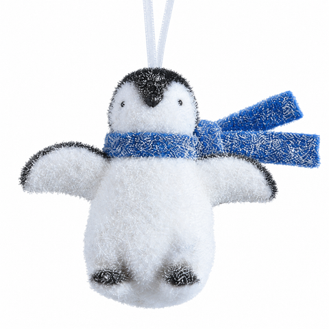 Pinguin Anhänger weiß blue 10x5.5x9.5cm
