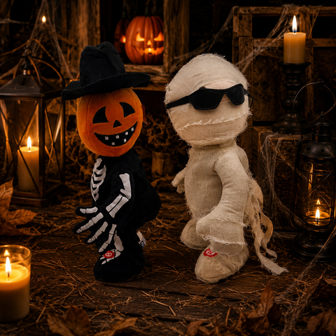 Plüschfigur Halloween 2 sort.