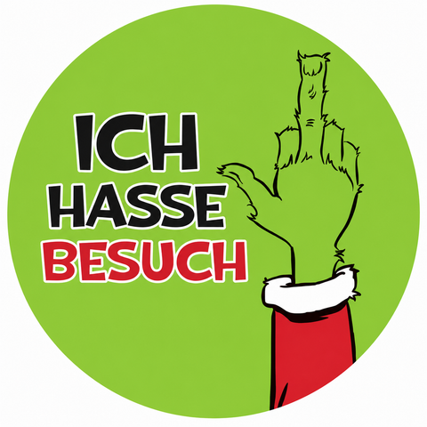 Plüschkissen "Festtagsmuffel" Ø 30cm