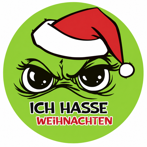 Plüschkissen "Festtagsmuffel" Ø 30cm