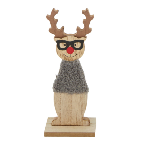 Rentier Holz Austeller 16 cm
