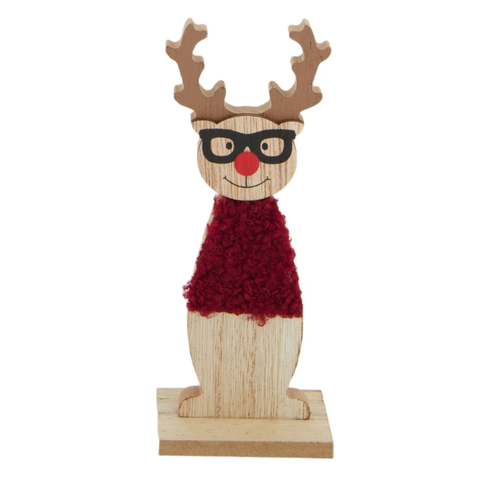 Rentier Holz Austeller 16 cm