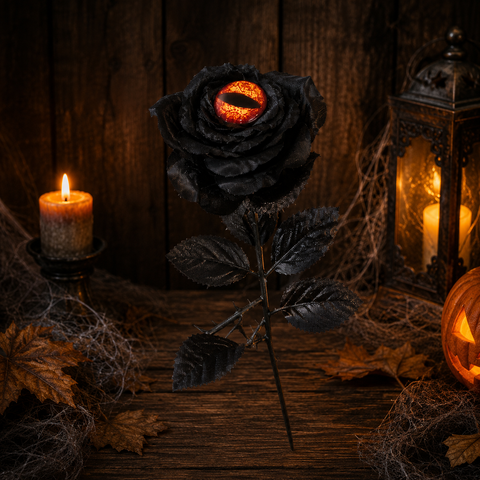 Rose mit Gruselauge 43 cm