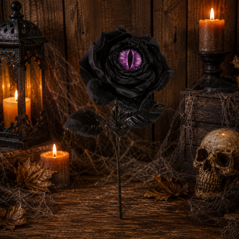 Rose mit Gruselauge 43 cm