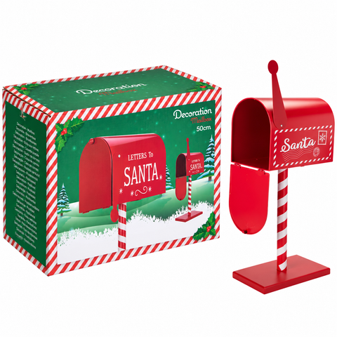 Briefkasten 25x15x50cm Rot