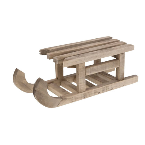 Schlitten aus Altholz 33x11.5x11cm natur