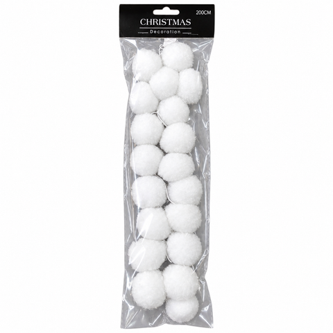 Schneeball Girlande 200cm