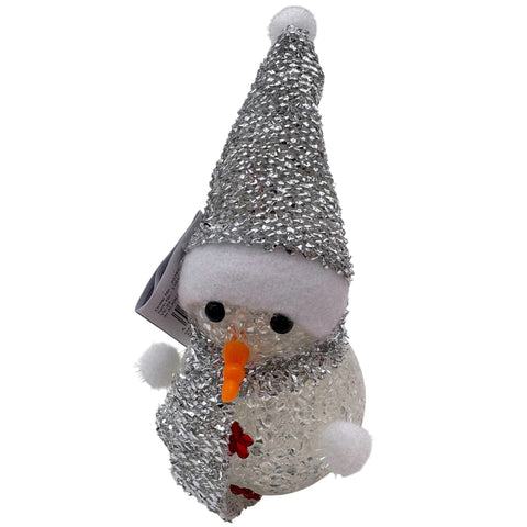 LED Schneemann "Kristall" 1 LED 9cm warmweiß 3 Designs