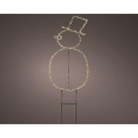 LED-Gartenstecker "Schneemann" 77 cm / 250 LED