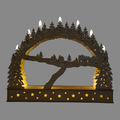 Schwibbogen aus Holz Beleuchtet