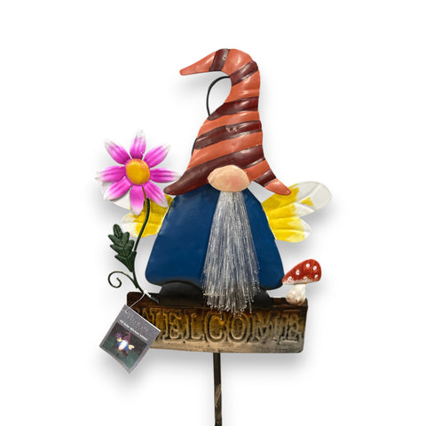 Solar LED Wichtel Welcome 24x5x50cm