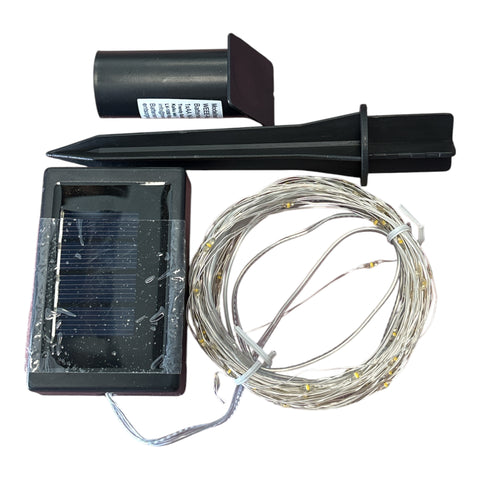 Mikro-Solarlichterkette warmw. 100LED 11,4m