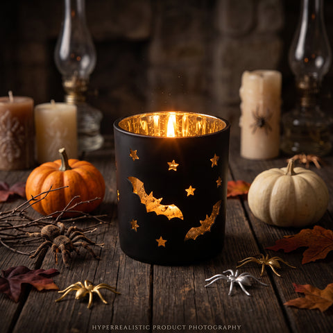 Teelichthalter "Halloween" 7x7 cm
