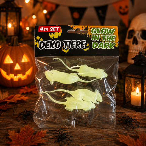 Tiere "Glow in the Dark" 4er Set