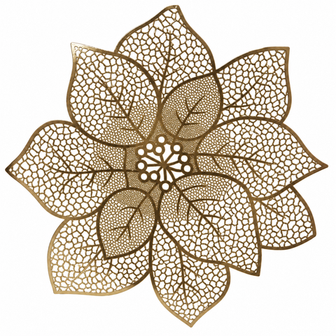 Tischset Poinsettia rot gold 44x1cm