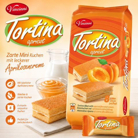 Tortina Kuchenschnitten 8x25g 4 Sorten