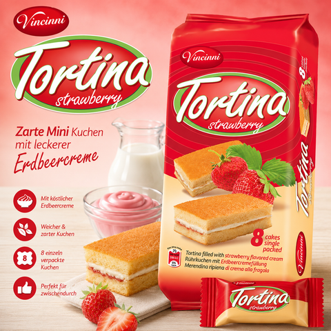 Tortina Kuchenschnitten 8x25g 4 Sorten