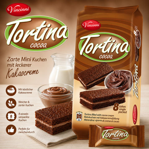 Tortina Kuchenschnitten 8x25g 4 Sorten