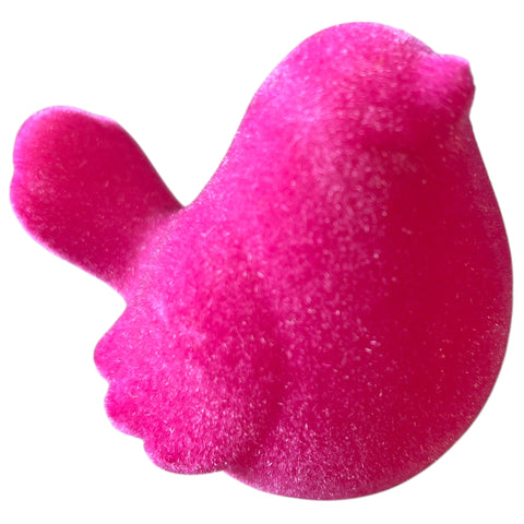 Vogel plüschiger pinker vogel-badebombe mit weicher, strukturierter oberfläche