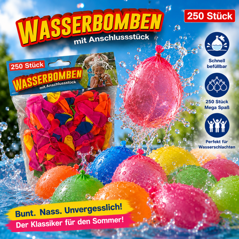 Wasserbomben bunt, 250 Stück