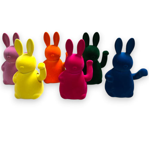 Beflockter Winkehase 20cm