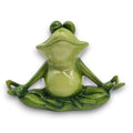 Grüne keramikfroschfigur in meditativer yoga pose yoga frosch 20x9,5x15 cm